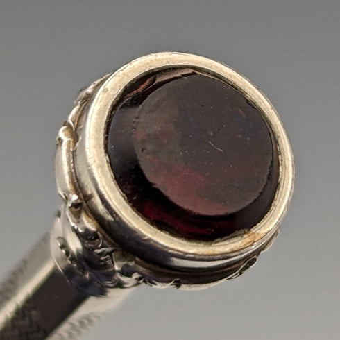 英國古董自動鉛筆紅色玻璃裝飾伸縮 81-98 毫米